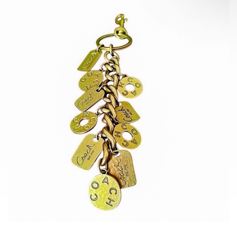 Coach vintage model #92124, featuring multiple hammered coin charms RARE! - Picture 2 of 9
